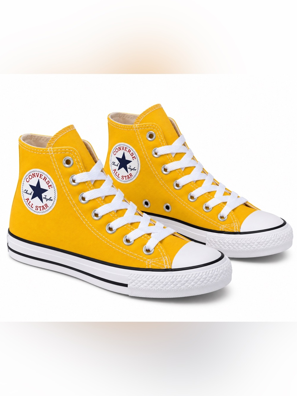 Converse Chuck Taylor All Star High Top Sneakers – Yellow – Youth Size 1